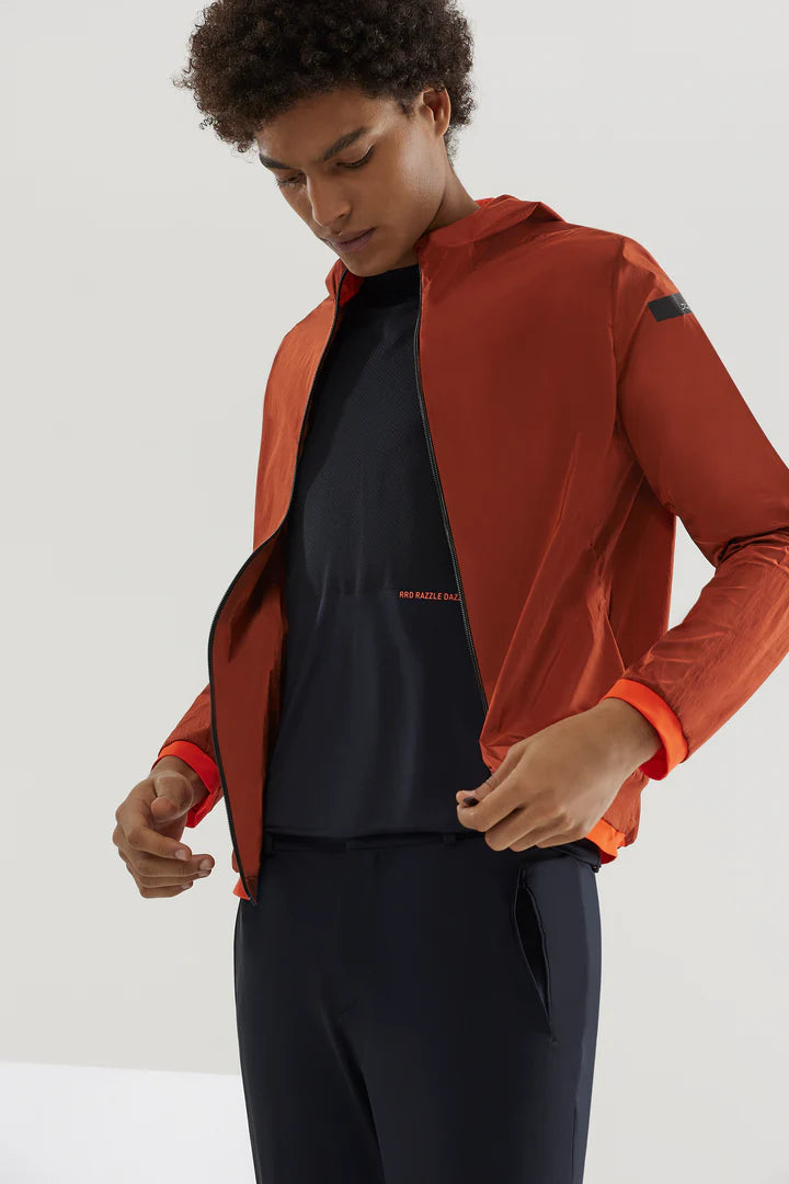 Fleece hyper hood zip - 30 ARANCIO